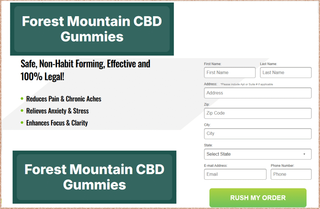 Forest Mountain CBD Gummies Order